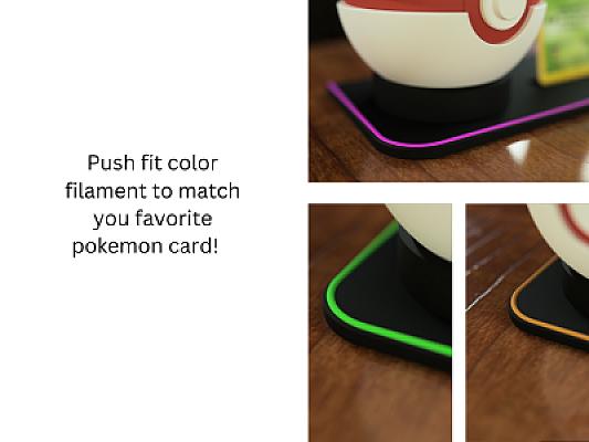 Pokeball & Pokemon card Stand