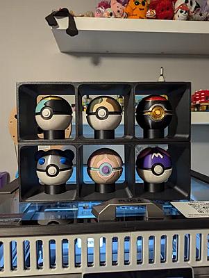 Pokeball Stackable Display Stand