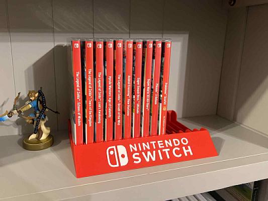 Nintendo Switch Wall Mounted Games Holder 15 cart