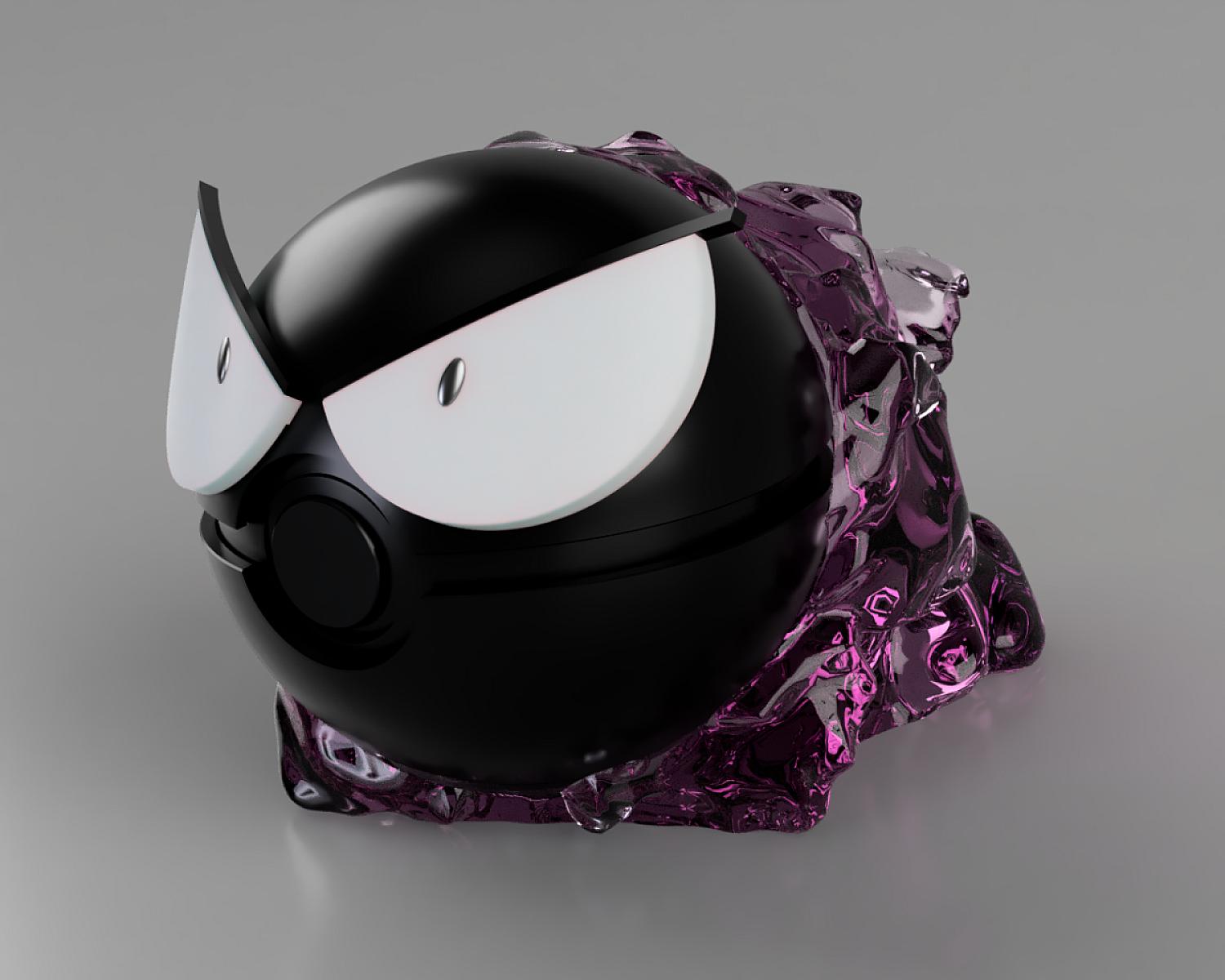 Gastly Ball - Pokemon - Pokeball Functional