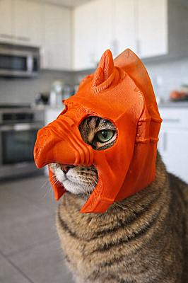 Battle Cat War Helm for Cats – He-Man Edition