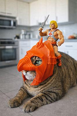 Battle Cat War Helm for Cats – He-Man Edition