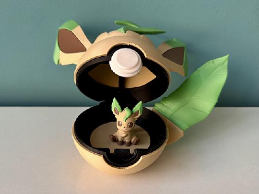 Leafeon Ball - Pokemon - Pokeball Functional