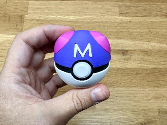 Mini Master Pokeball - Pokemon - Fully Functional - MULTIPART - NO AMS