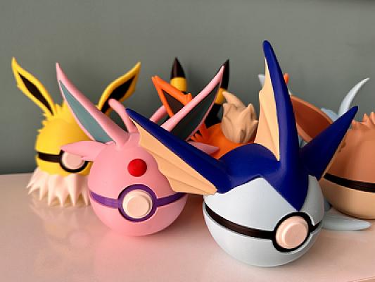 Vaporeon Ball - Pokemon - Pokeball Functional