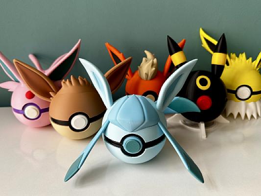 Glaceon Ball - Pokemon - Pokeball Functional