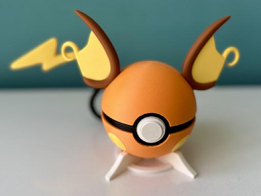 Raichu Ball - Pokemon - Pokeball Functional
