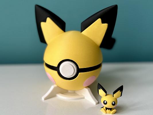 Pichu Ball - Pokemon - Pokeball Functional
