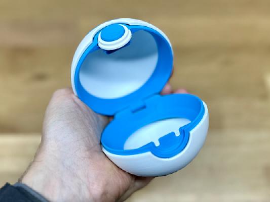 Team Aqua Ball - Pokemon - Pokeball Functional - MULTIPART - NO AMS