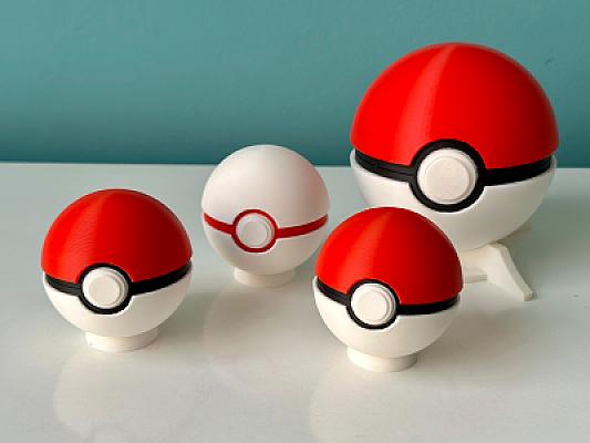 Mini Pokeball - Pokemon - Fully Functional - MULTIPART - NO AMS