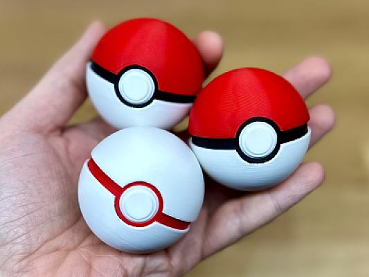 Mini Pokeball - Pokemon - Fully Functional - MULTIPART - NO AMS