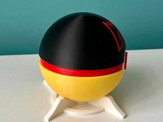 Team Magma Ball - Pokemon - Pokeball Functional - MULTIPART - NO AMS VERSION