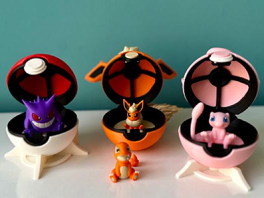 Detailed Display Pokeball Version