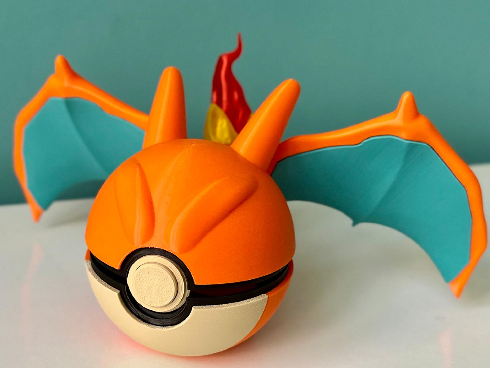 Charizard Ball - Pokemon - Pokeball Functional - MULTIPART - NO AMS VERSION