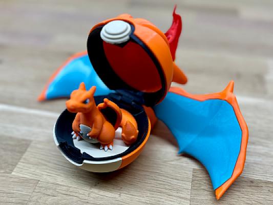 Charizard Ball - Pokemon - Pokeball Functional - MULTIPART - NO AMS VERSION