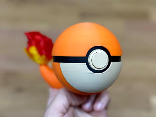 Charmander Ball - Pokemon - Pokeball Functional