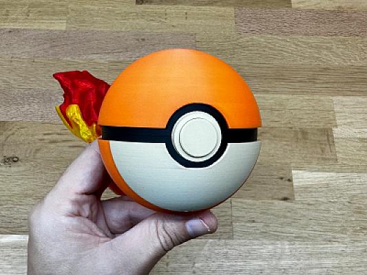 Charmander Ball - Pokemon - Pokeball Functional