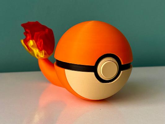 Charmander Ball - Pokemon - Pokeball Functional