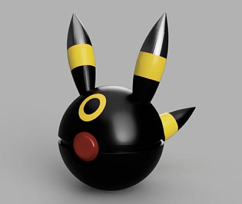 Umbreon Ball - Pokemon - Pokeball Functional - MULTIPART - NO AMS VERSION