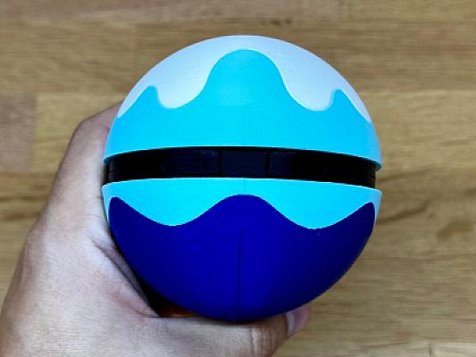 Dive Ball - Pokemon - Pokeball Functional - MULTIPART - NO AMS VERSION