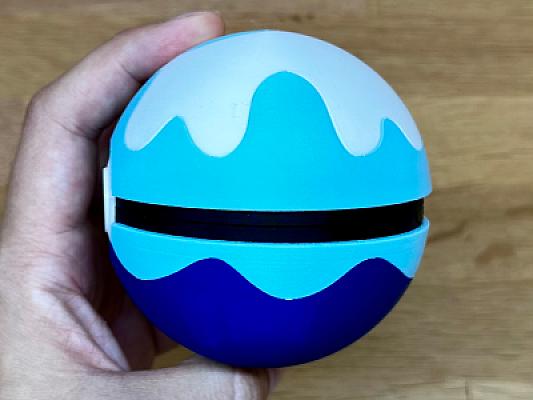 Dive Ball - Pokemon - Pokeball Functional - MULTIPART - NO AMS VERSION