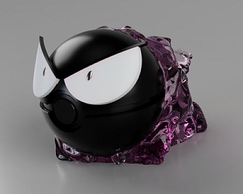 Gastly Ball - Pokemon - Pokeball Functional