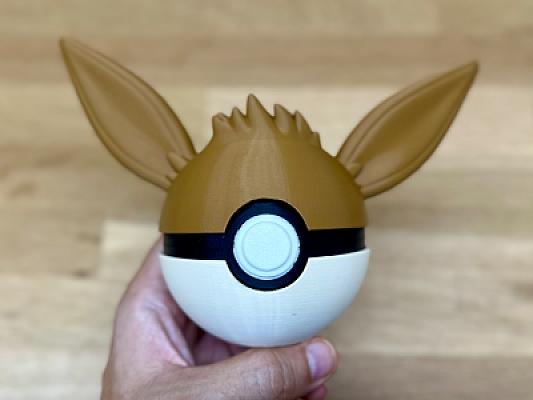 Eevee Ball - Pokemon - Pokeball Functional