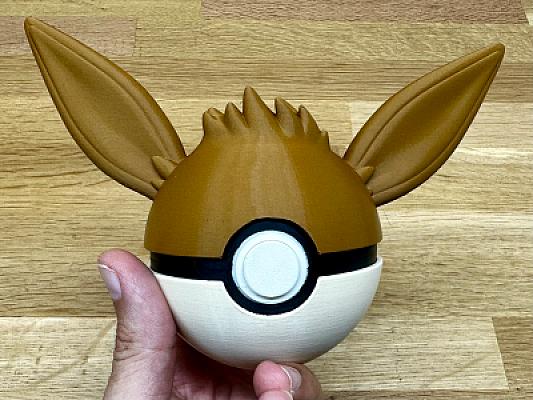 Eevee Ball - Pokemon - Pokeball Functional
