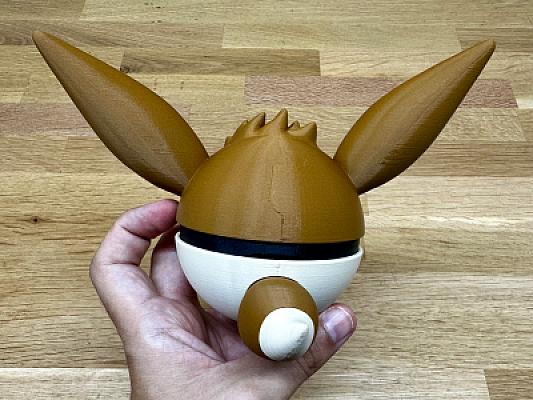 Eevee Ball - Pokemon - Pokeball Functional