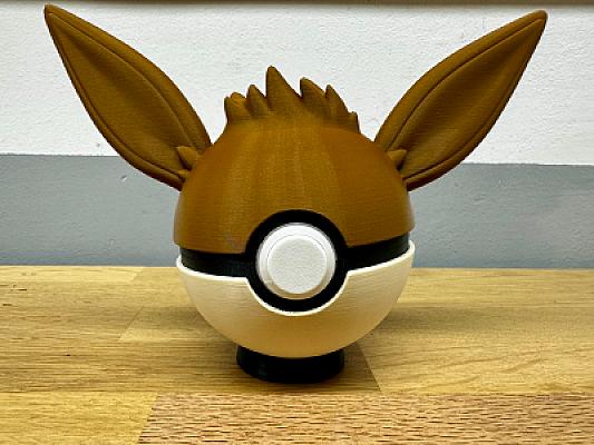 Eevee Ball - Pokemon - Pokeball Functional