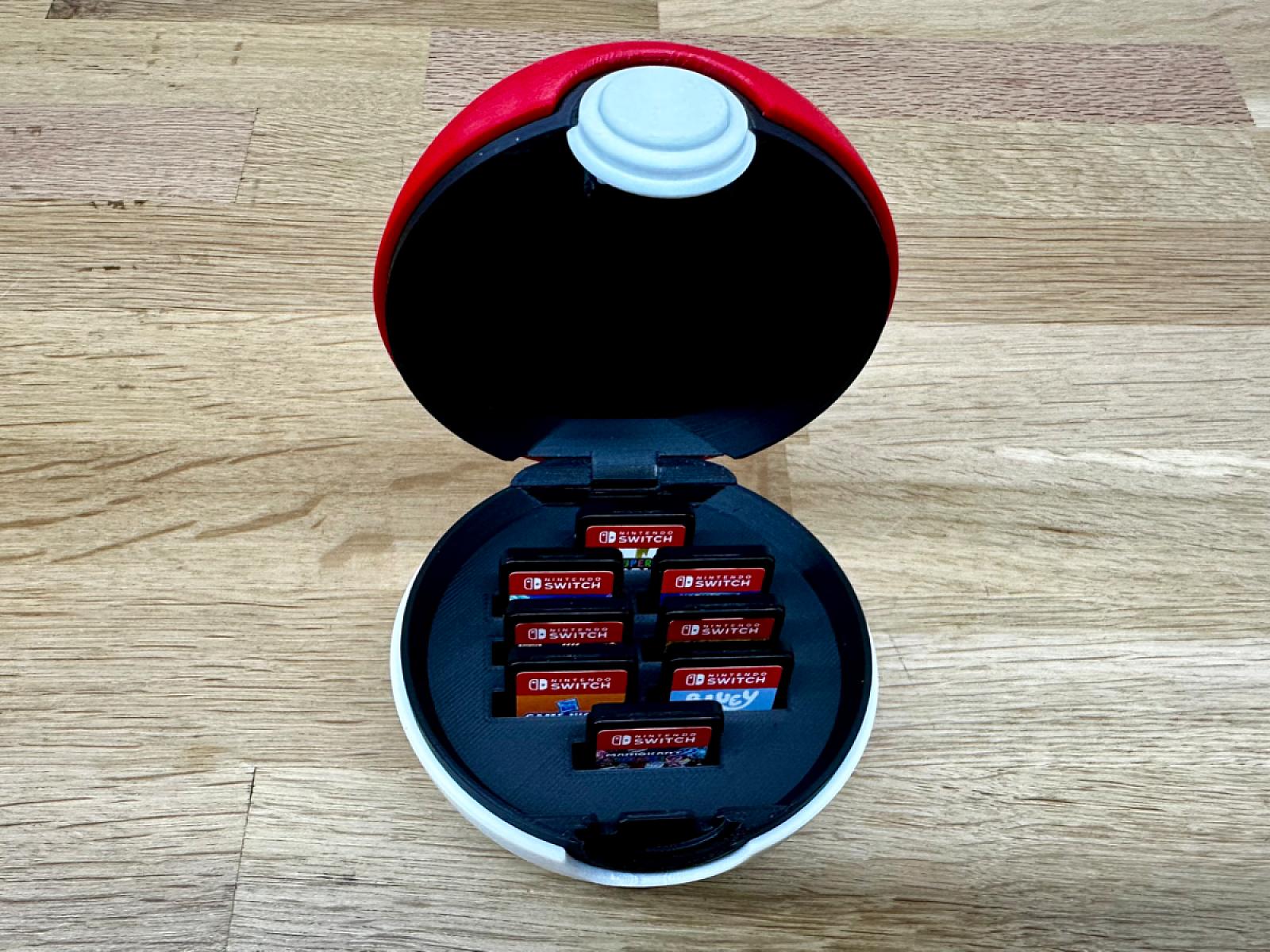 Pokeball Nintendo Switch Cartridge Holder