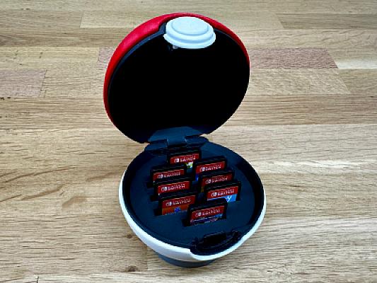 Pokeball Nintendo Switch Cartridge Holder