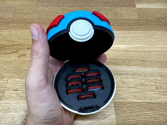 Pokeball Nintendo Switch Cartridge Holder