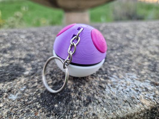 Pokeball Keychain Fidget - Master Ball