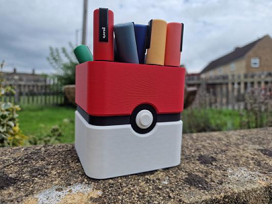 Pokeball Pencil Cup Squared