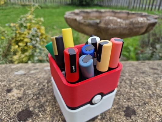 Pokeball Pencil Cup Squared