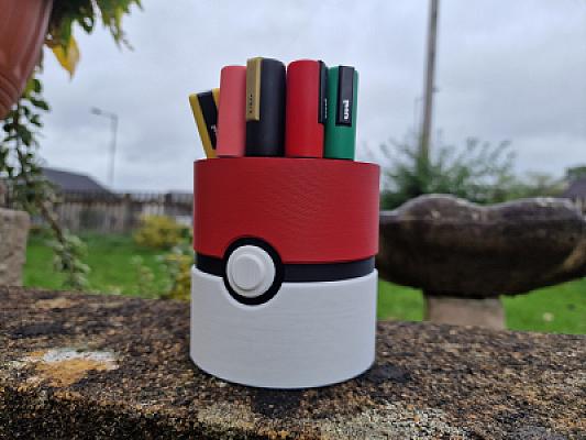 Pokeball Pencil Cup