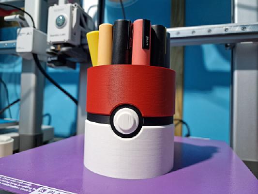 Pokeball Pencil Cup