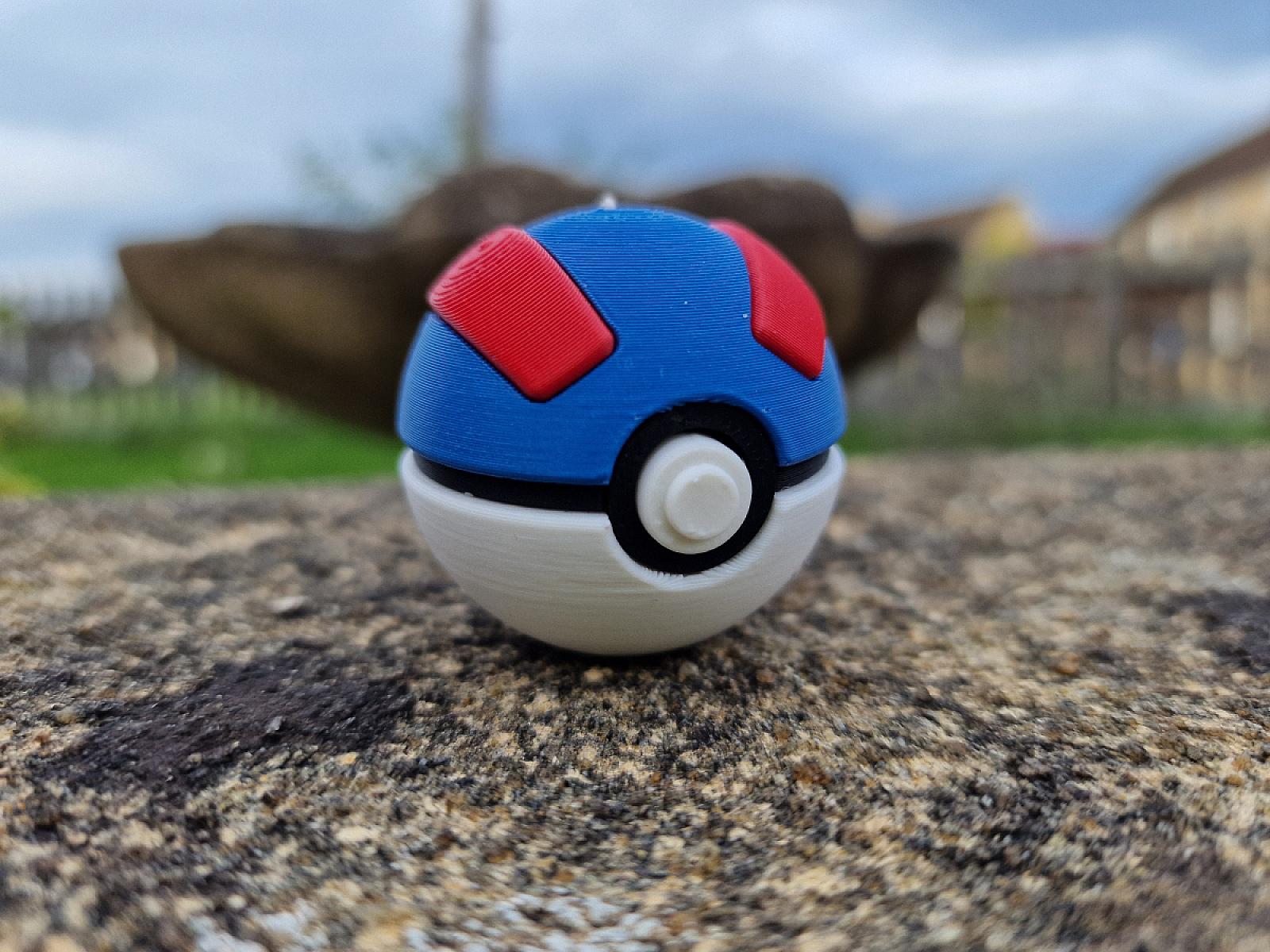 Pokeball Keychain Fidget - Great Ball