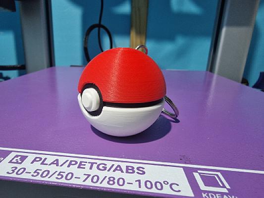 Pokeball Keychain Fidget