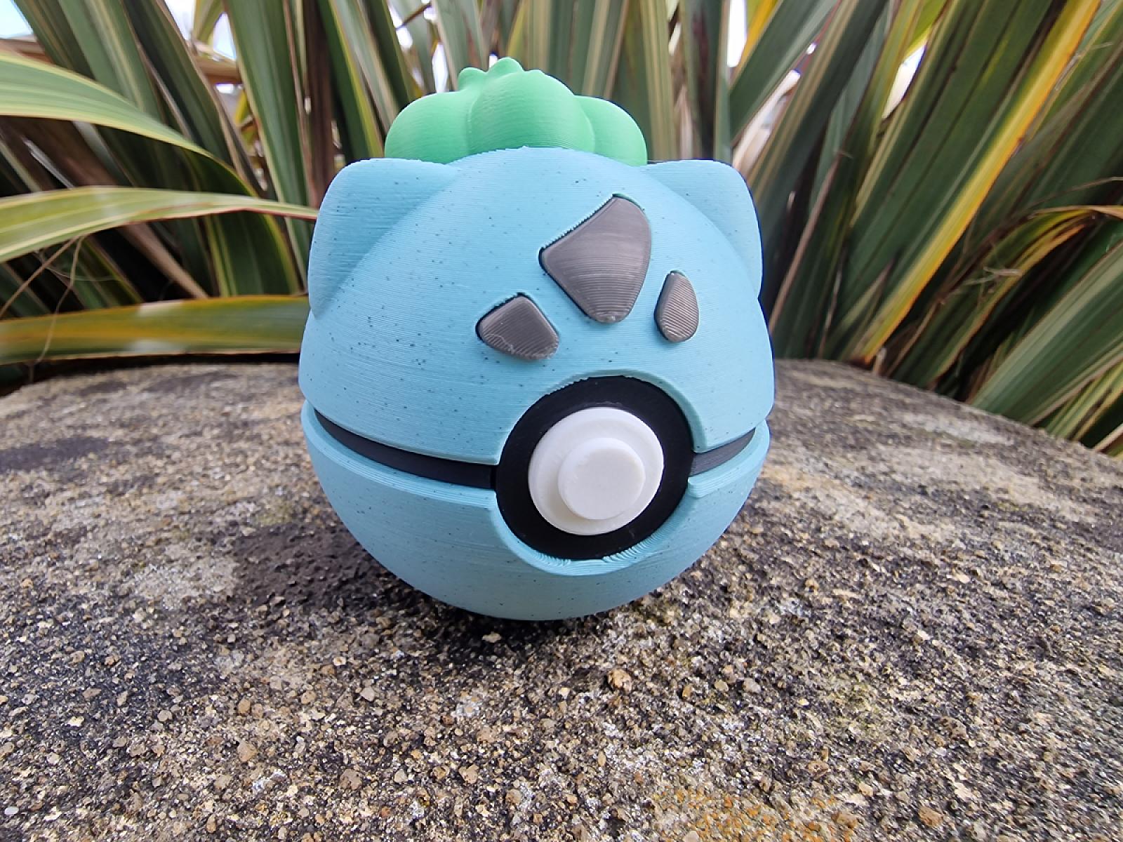 Bulbasaur Pokeball (Alt Bulb Added) - V2 0.2mm layer, 2 walls, 10% infill