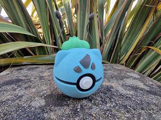 Bulbasaur Pokeball (Alt Bulb Added) - V2 0.2mm layer, 2 walls, 10% infill