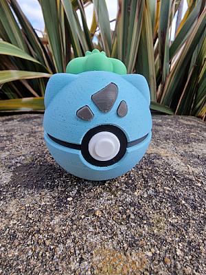 Bulbasaur Pokeball (Alt Bulb Added) - V2 0.2mm layer, 2 walls, 10% infill